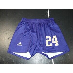 UW Washington Huskies Soccer Player Issue #24 Adidas Purple Shorts Women's Sz L
